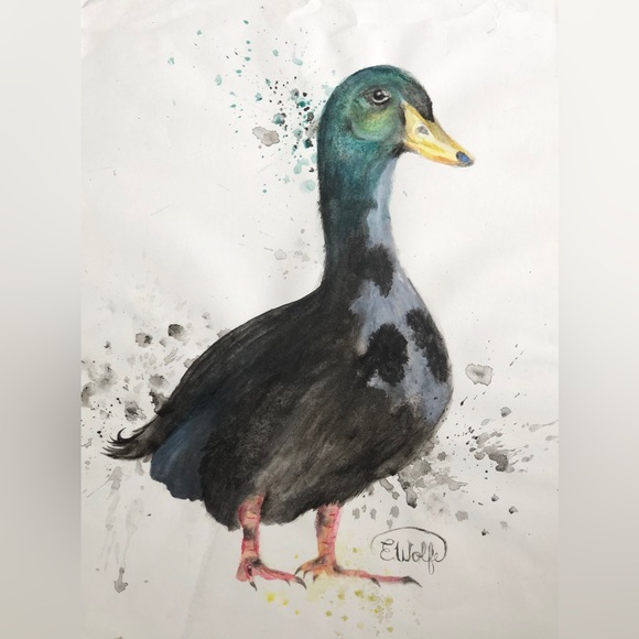Watercolor duck art - Picture 1 of 1